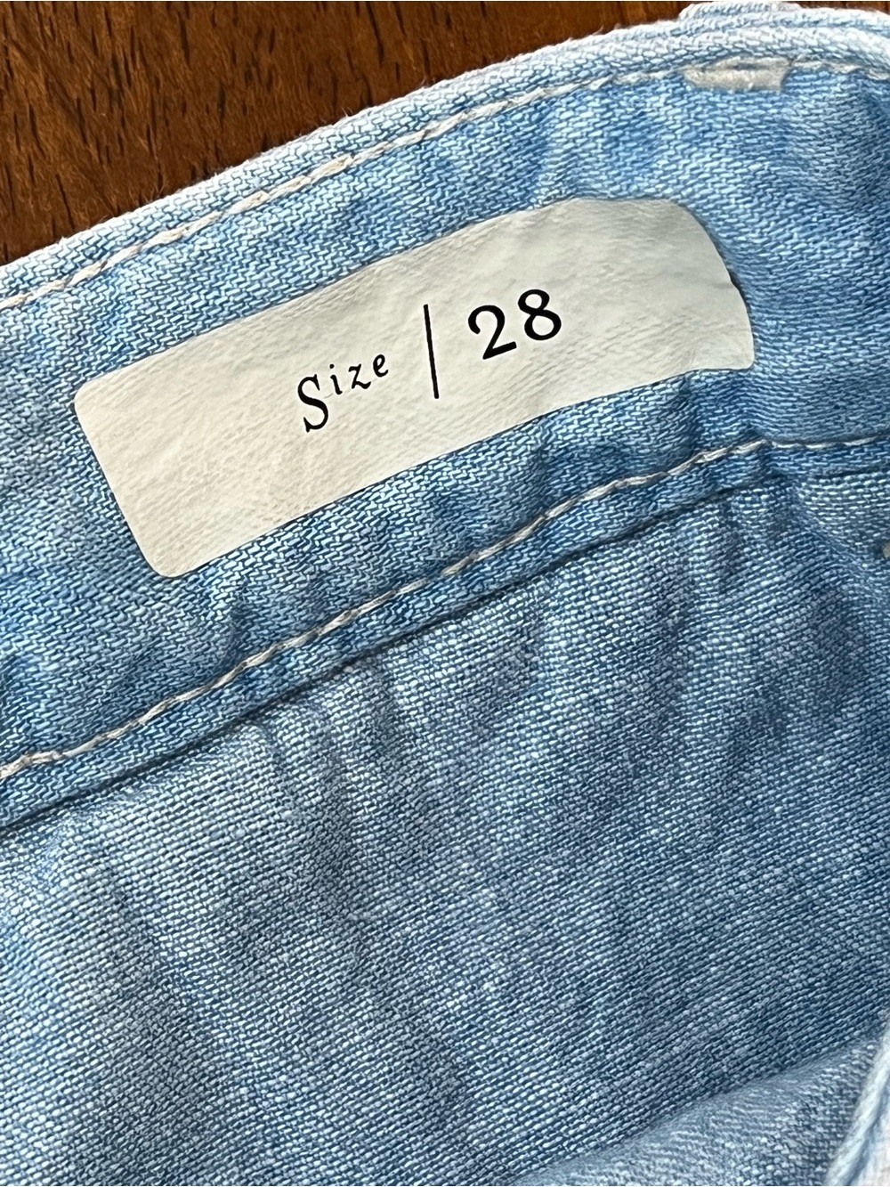 Pilcro Anthropologie Denim Culottes Wide Leg Gaucho Shorts Size 28 - Picture 5 of 6